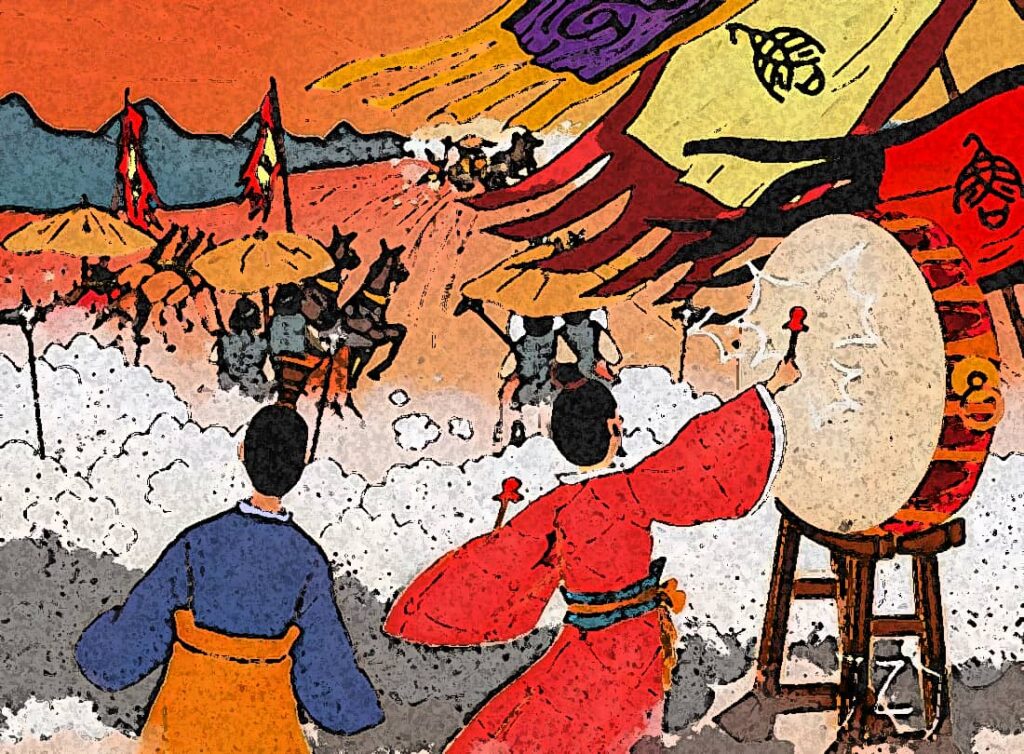 Chinese Idioms about Warfare —The First Drumbeat Ignites Morale